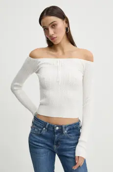 Hollister Co. pulover femei, culoarea bej, light, KI350-4258 imagine