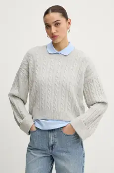 Hollister Co. pulover femei, culoarea gri, KI350-4274 imagine