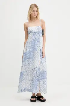 Hollister Co. rochie culoarea alb, maxi, evazati, KI359-1309 imagine