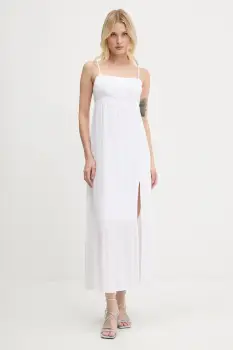 Hollister Co. rochie culoarea alb, maxi, evazati, KI359-1309 imagine