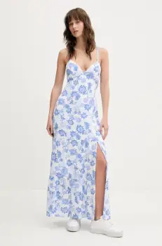 Hollister Co. rochie culoarea alb, maxi, evazati, KI359-5028 imagine