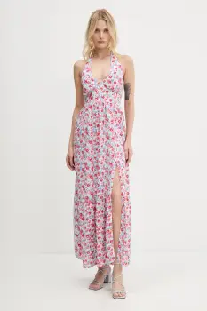 Hollister Co. rochie culoarea alb, maxi, evazati, KI359-5132 imagine