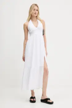 Hollister Co. rochie culoarea alb, maxi, evazati, KI359-5132 imagine