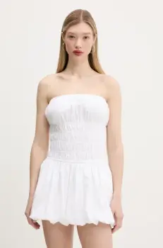 Hollister Co. rochie culoarea alb, mini, drept, KI359-5077 imagine