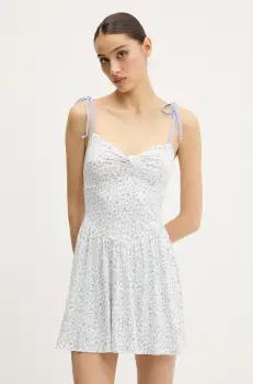 Hollister Co. rochie culoarea alb, mini, evazati, KI359-5010 imagine