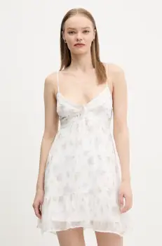 Hollister Co. rochie culoarea alb, mini, evazati, KI359-5096 imagine
