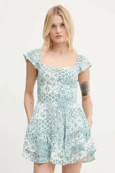 Hollister Co. rochie culoarea alb, mini, evazati, KI359-5163 imagine