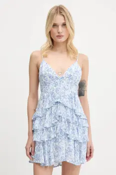 Hollister Co. rochie culoarea alb, mini, evazati, KI359-5239 imagine
