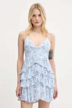 Hollister Co. rochie culoarea alb, mini, evazati, KI359-5239 imagine