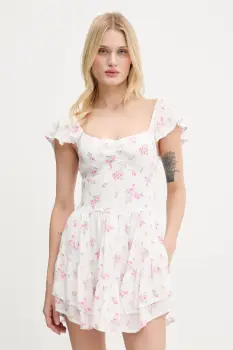 Hollister Co. rochie culoarea alb, mini, evazati, KI359-5241 imagine