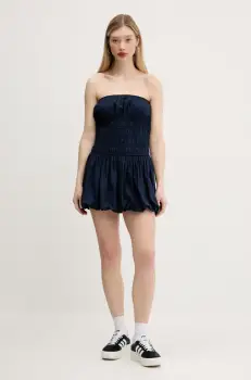 Hollister Co. rochie culoarea albastru marin, mini, drept, KI359-5077 imagine