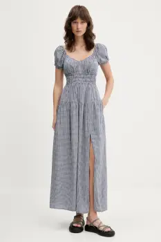 Hollister Co. rochie culoarea bleumarin, maxi, evazata, KI359-5246 imagine