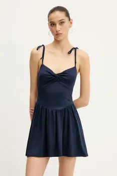 Hollister Co. rochie culoarea bleumarin, mini, evazati, KI359-5010 imagine