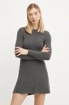 Hollister Co. rochie culoarea gri, mini, evazati, KI359-4194 imagine