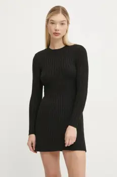 Hollister Co. rochie culoarea negru, mini, evazati, KI359-4341 imagine