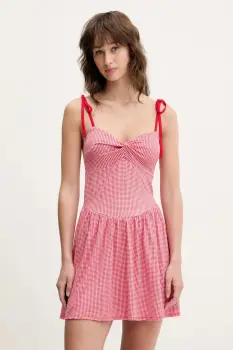 Hollister Co. rochie culoarea rosu, mini, evazata, KI359-5010 imagine