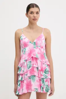 Hollister Co. rochie culoarea roz, mini, evazati, KI359-5239 imagine