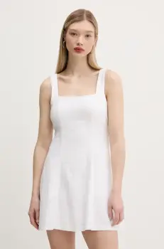 Hollister Co. rochie din in culoarea alb, mini, evazati, KI359-5264 imagine