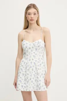 Hollister Co. rochie din in culoarea bej, mini, evazati, KI359-5240 imagine