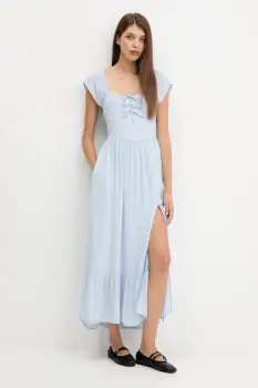 Hollister Co. rochie maxi, evazati, KI359-5298 imagine