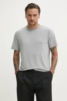 Hollister Co. tricou barbati, culoarea gri, uni, KI324-5089 imagine