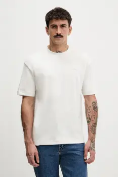 Hollister Co. tricou culoarea bej, neted, KI323-5410-100 imagine