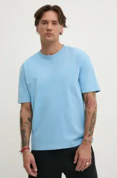 Hollister Co. tricou din bumbac barbati, neted, KI324-5205 imagine