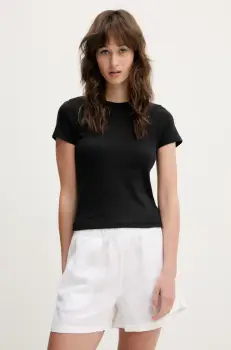 Hollister Co. tricou din bumbac culoarea negru, KI339-5061 imagine