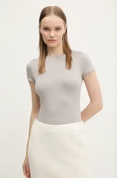 Hollister Co. tricou femei, culoarea gri, KI339-5044 imagine