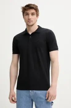 Hollister Co. tricou polo barbati, culoarea negru, uni, KI324-5172 imagine