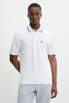 Hollister Co. tricou polo culoarea alb, uni, KI324-5199 imagine