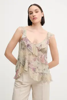 Hoss Intropia bluza culoarea verde, cu imprimeu, 5879131 imagine