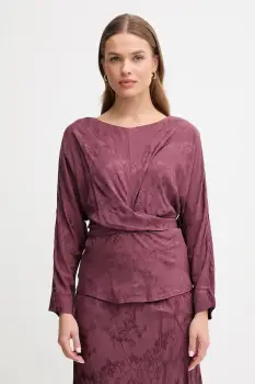 Hoss Intropia bluza culoarea violet, cu imprimeu, 6282682 imagine