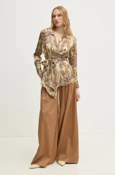 Hoss Intropia bluza femei, culoarea bej, modelator, 6288688 imagine