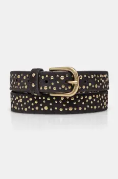 Hoss Intropia curea din piele intoarsa culoarea gri, 5028296 imagine