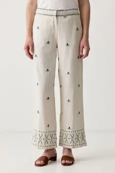 Hoss Intropia pantaloni regular pentru femei cu in imagine