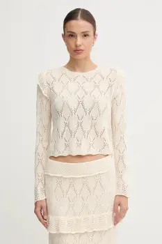 Hoss Intropia pulover culoarea bej, light, 6312162 imagine