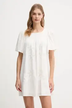 Hoss Intropia rochie culoarea bej, mini, evazati, 8229136 imagine