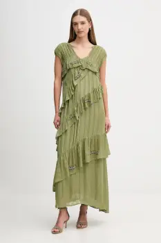 Hoss Intropia rochie culoarea verde, mini, evazati, 8222109 imagine