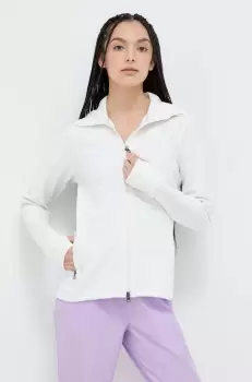 Houdini bluza femei, culoarea alb, cu gluga, neted imagine