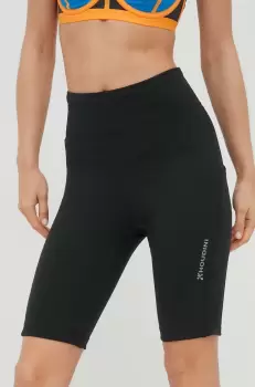 Houdini pantaloni scurti sport Adventure femei, culoarea negru, neted, high waist imagine