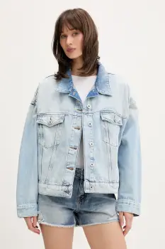 HUGO Blue geaca de blugi de dama din denim imagine