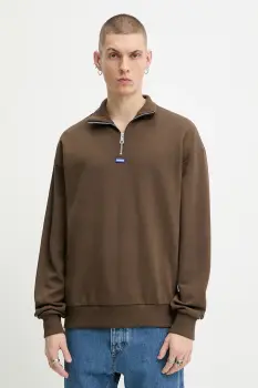 HUGO Blue hanorac barbatesc din bumbac Neeler imagine