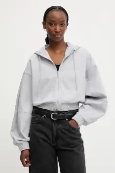 HUGO Blue Hanorac cu fermoar si gluga de dama din bumbac Dolpie_B imagine