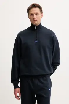 HUGO Blue hanorac de barbati din bumbac Neeler imagine