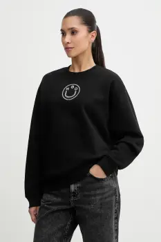 HUGO Blue hanorac de bumbac Classic Crew_B_2 imagine