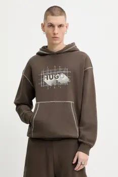 HUGO Blue hanorac de bumbac Nothalium imagine