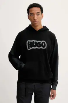 HUGO Blue hanorac de bumbac Nuneony imagine