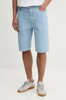 HUGO Blue pantaloni scurti barbatesti din denim Skate shorts imagine