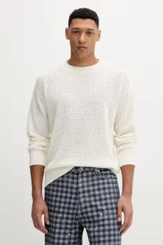 Hugo Blue pulover de bumbac Sanjou imagine